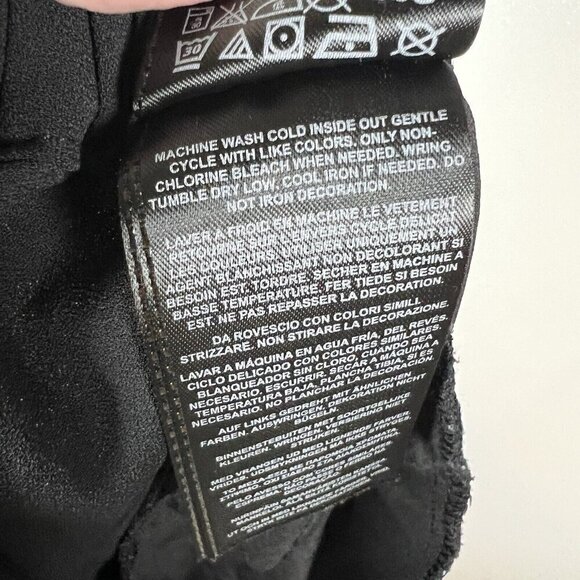 Guess Women's Size XL Dress‎ Pants Straight Pants  Black Pull On Solid Workwear - Picture 10 of 11